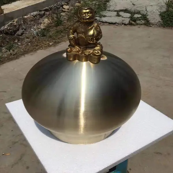 开业贺礼铜地球仪摆件定做 木色船帆礼品订制 焕环祥工艺