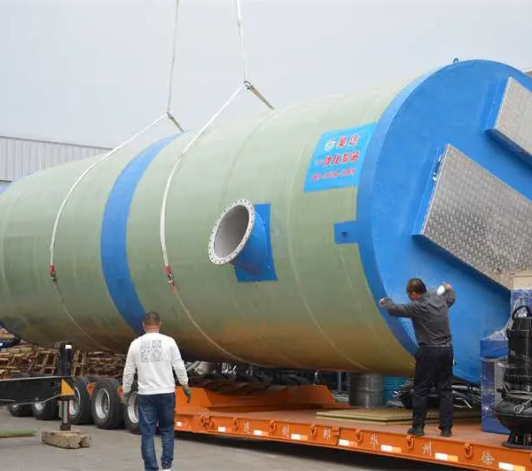 雨水防涝工程配套智慧型一体化污水提升泵站 无人值守远程监控