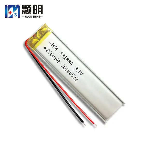 531884 501884软包锂电池 3.7V850mAh 杀菌感应灯 衣柜灯 野营灯 小风扇电池厂