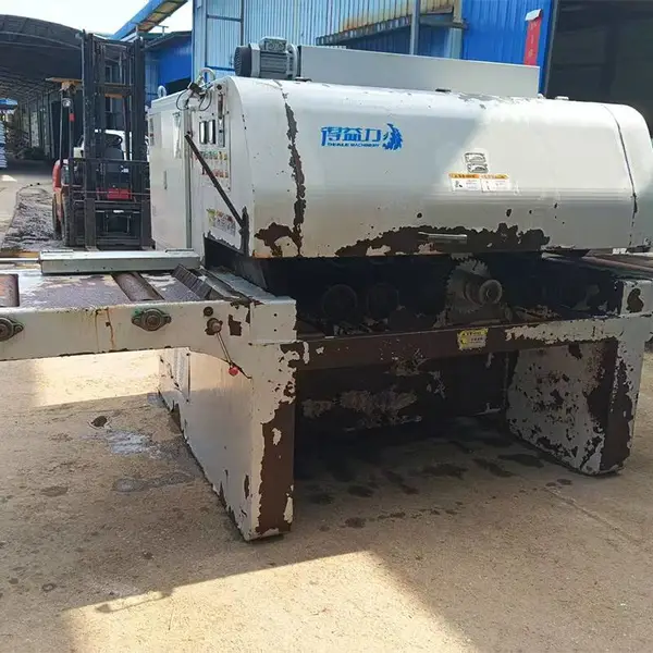 转让 得力10公分方木多片锯 型号MJ-F4-400-100-5D二手方木多片锯