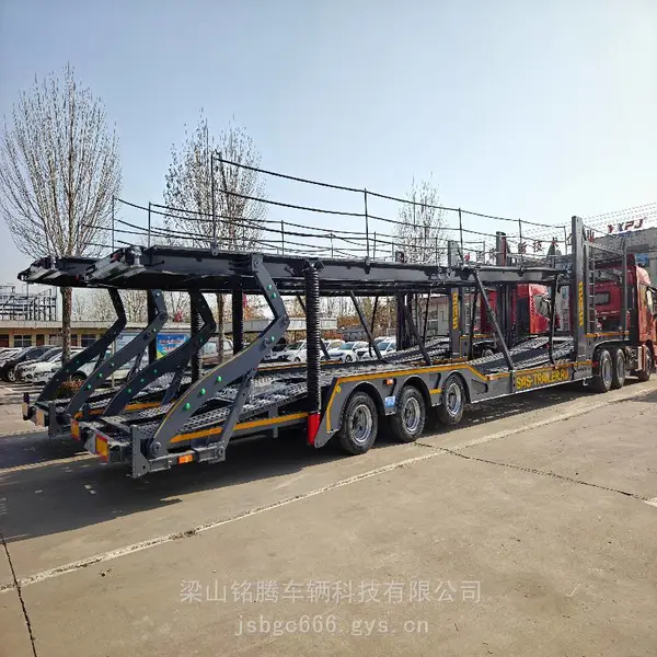 出口定制 俄罗斯轿运车 集装箱运输半挂车 多功能轿运车托运