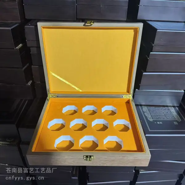 定做木盒厂家 铁皮石斛包装 山参木盒包装 潽洱茶木盒龙港木盒厂