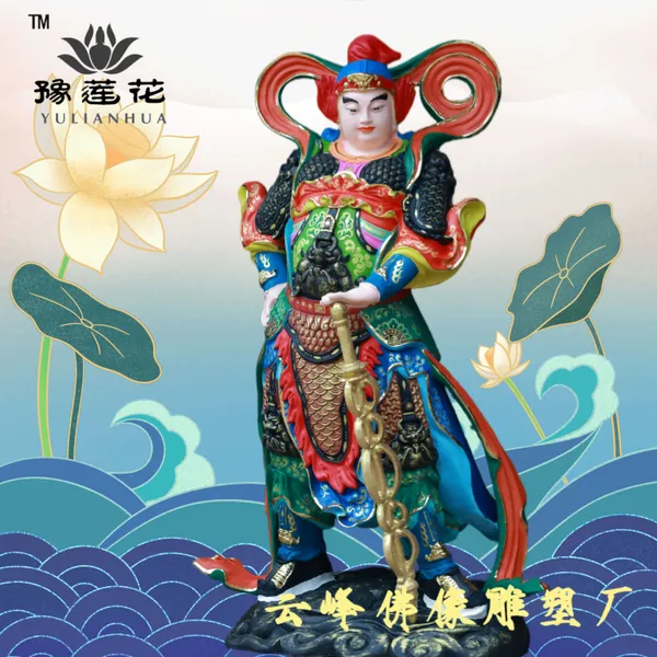 佛家韦驮菩萨护法神 韦驮天尊 韦天将军 哼哈二将 四大天王 弥勒佛塑像