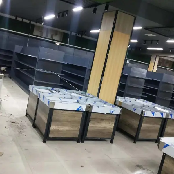 超市水果货架 展示架多功能水果架子货架蔬菜架子钢木架水果店木制