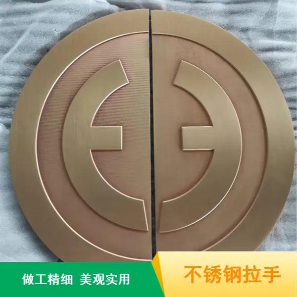 新中式仿古不锈钢拉手_纱门用半圆电镀拉丝把手订造