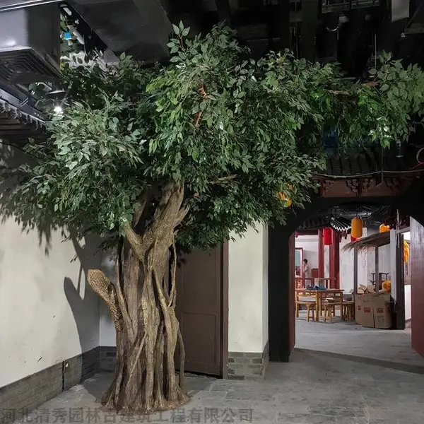 假树 清秀 水泥假树仿真树 包柱子植物树 起到室内装饰及掩饰作用