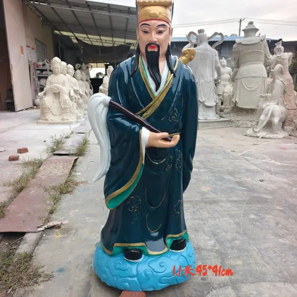 1.1米吕洞宾吕祖站像 八仙人物雕塑全真祖师爷纯阳子树脂佛像摆件