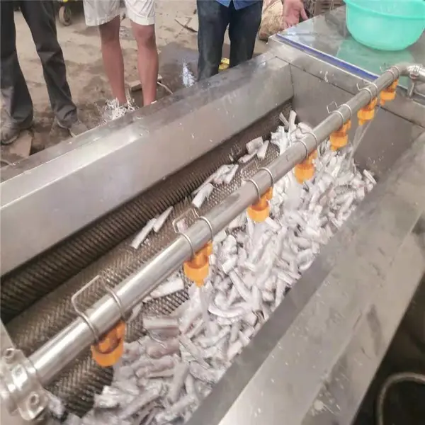 不锈钢带鱼去鳞机 明敏牌 1000型刀鱼清洗机 带鱼除磷机器