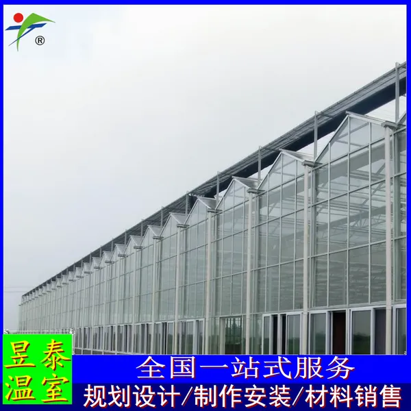 昱泰 纹络智能玻璃连栋温室 蔬菜种植育苗大棚 YTWSWL12083A