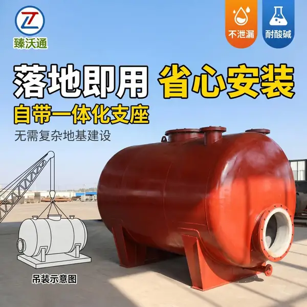 陕西横山区立式钢衬塑储罐 化工废水储存罐 钢衬 PE 储罐生产厂家