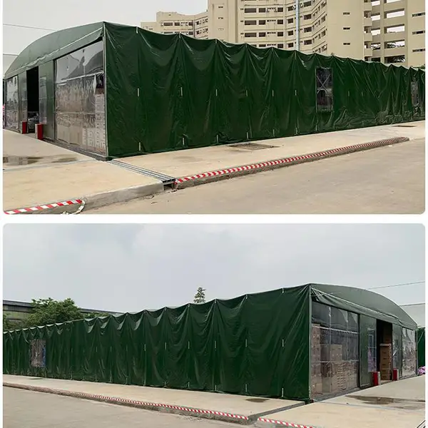 通道移动蓬 汕头仓库棚xycn-01 潮南电动轨道雨棚