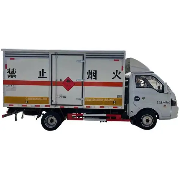 东风天锦7吨8吨仓栏式危货车3类危险品厢式车支持分期