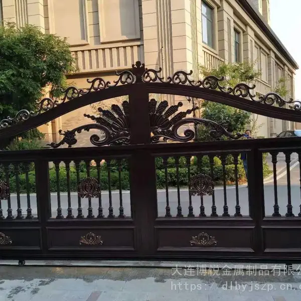 【大连博悦】别墅进户门 铝艺庭院大门 铝合金别墅入户门【诚招代理商】