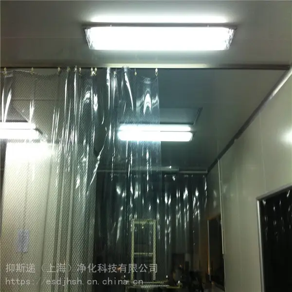 供应防静电帘全透明 防静电门帘(上海) 防静电绿色加筋帘