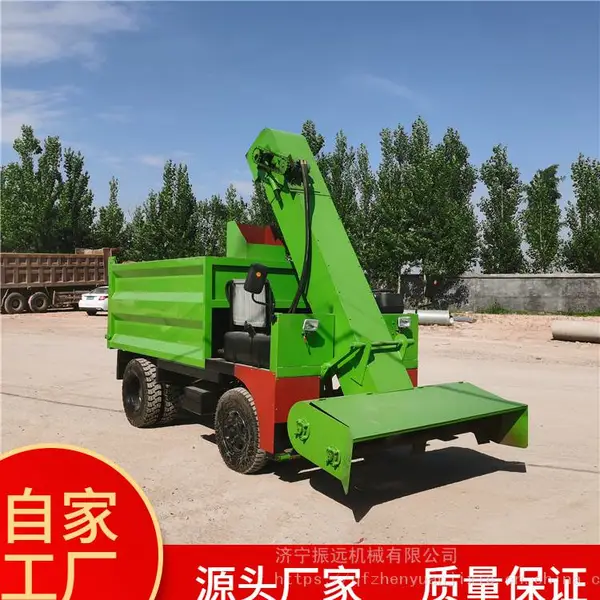 大面积粪便清理铲粪车 液压自卸粪斗清粪车 牛羊场粪尿运输收集车