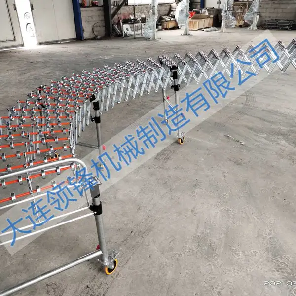 大连无动力伸缩式输送机,福来轮输送机