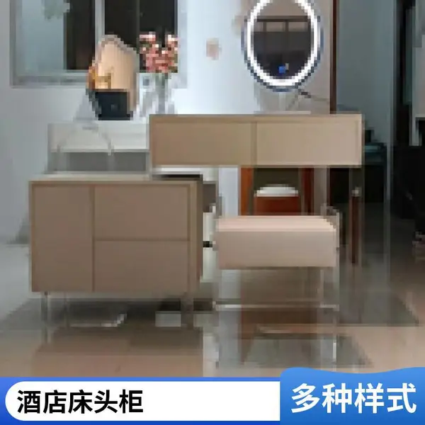 意式极简实木床头柜卧室床边柜现代简约岩板收纳柜床头置物柜