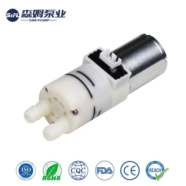 森姆DC3V-36V隔膜泵高稳定性双向止回微型泵适用于家用电器S370D5-LP底盖带流量计