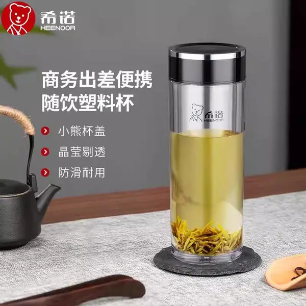 希诺塑料杯XN-8088便携水杯夏日户外耐摔饮水杯男士运动随手杯