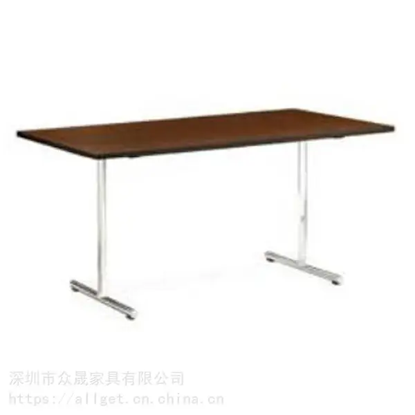 供应批发深圳众晟家具折叠阅览桌商务会议台培训条桌脚可完全折叠学生桌组合学习协作台