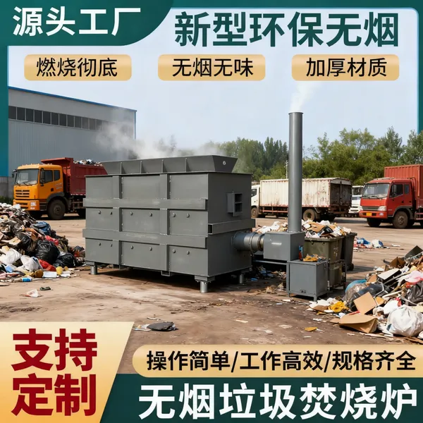 腾云环保城镇医疗垃圾焚烧炉 立式卧式回转窑式垃圾处理设备