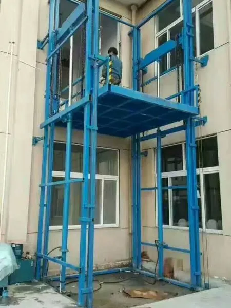 护栏型起重机 导轨式液压货梯 货物举升机 货梯淮北市生产