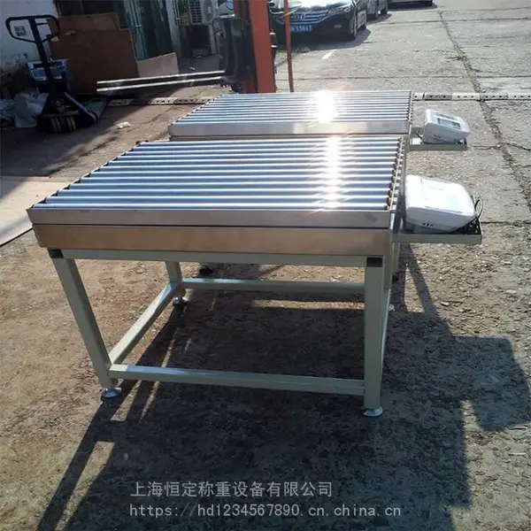 散件称重滚筒动力输送电子秤 上传电脑打印标签滚筒称