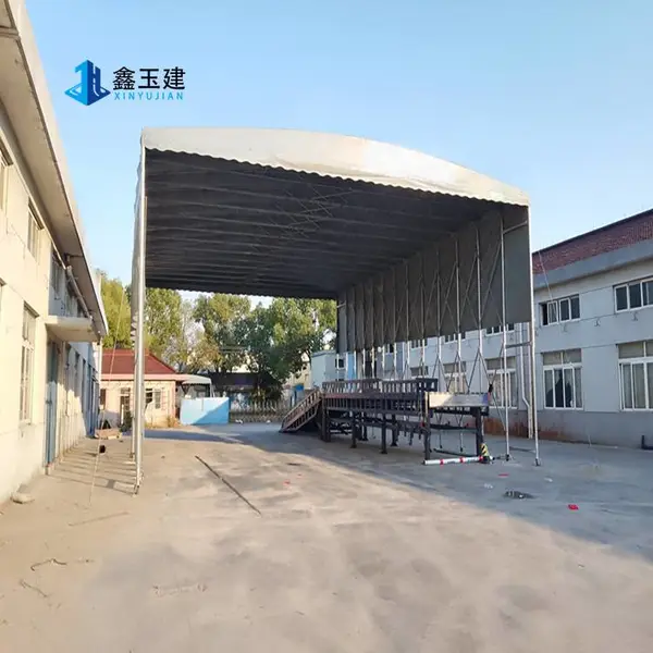 定做各类推拉雨棚 车位篷排遮阳大型仓库物流活动舞台蓬