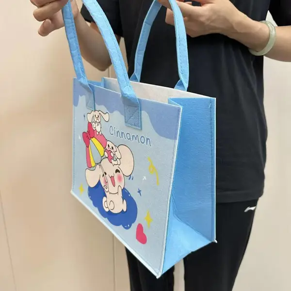 文创礼品毛毡手提袋 多颜色可选定制加工
