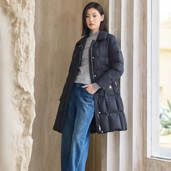 国风刺绣女装 歌蒂雅诗羽绒服 品牌女装撤柜尾货库存货源走份货源