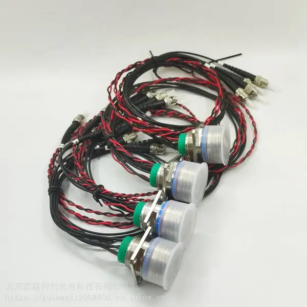 J599A8光电复合连接器 4光2电插头插座组件 不锈钢壳体防水连接器
