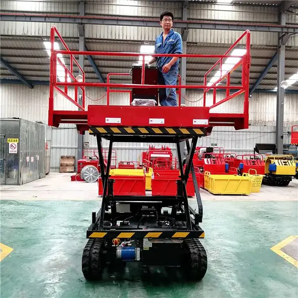 小型移动剪叉升降机 园林修剪高空作业电动液压升降平台