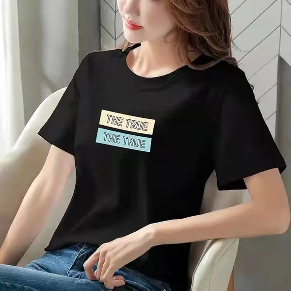 夏季女t恤地摊产品 广东外贸出口1元2元尾货 5元库存服装