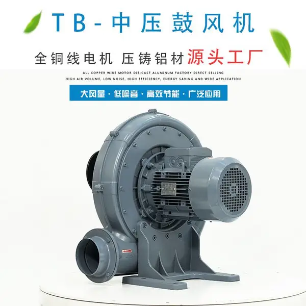 全风环保TB150-10吹膜送风7.5KW助燃风机7.5千瓦透浦式中压鼓风机