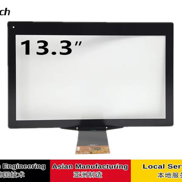 Faytech飞帆泰 全贴合13.3寸 电容触摸屏,多点触控,防水,windows/Android