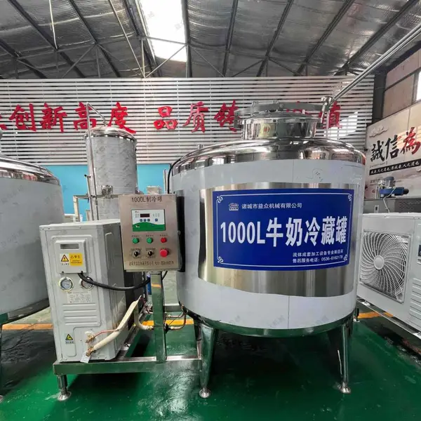 益众机械 不锈钢制冷罐 直冷式牛奶冷藏罐 储奶罐生产厂