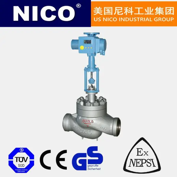 进口电站专用电动截止阀 高温高压 电站阀门 DN175 DN225 美国尼科NICO