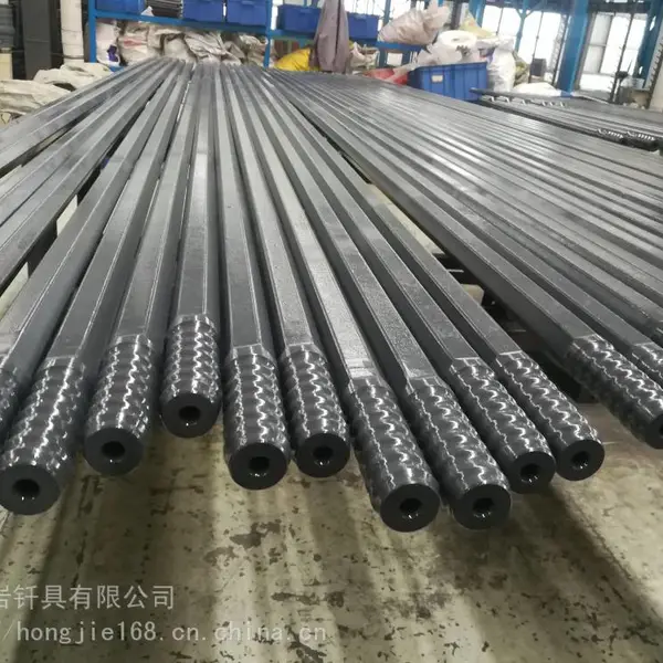 供应掘进机螺纹台车钎杆 3700mm 4310mm 螺纹钻杆 快接钎杆 螺纹钻杆