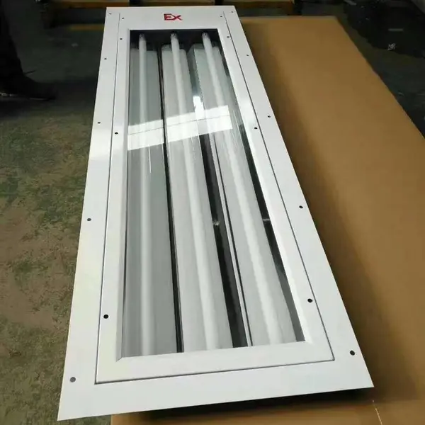 防爆洁净荧光灯600*1200三管四管喷漆房钢化玻璃无尘净化灯3*18w