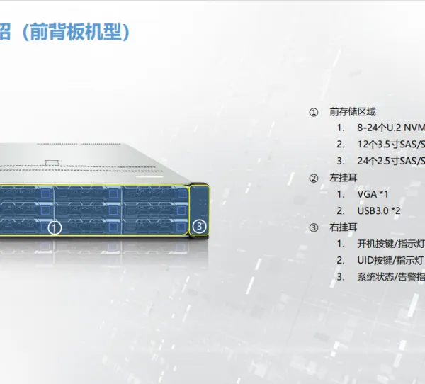 集特飞腾S5000C双路国产服务器 2U机架式商家信创服务器兼