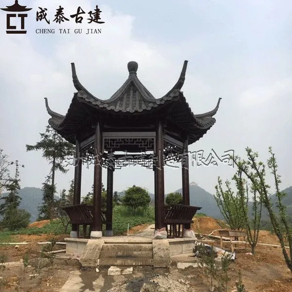 古建凉亭 浙江凉亭厂家 古建六角亭 防腐木凉亭 古建凉亭多少钱一个