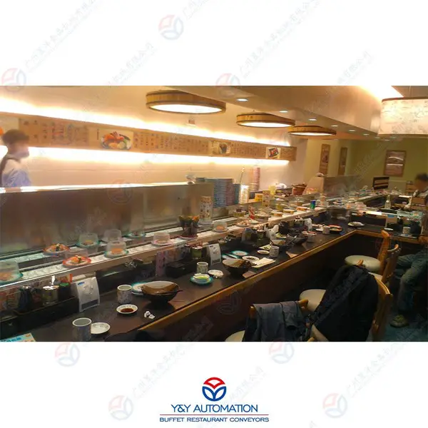 回转餐厅电动餐桌_酒店用品回转餐厅输送机_旋转餐厅设备