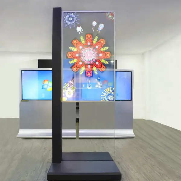 55寸OLED透明屏,LED透明橱窗屏,OLED广告机等产品