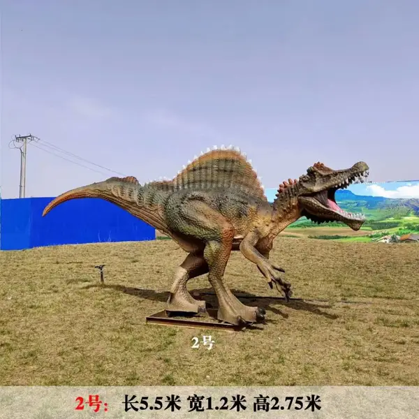 玻璃钢仿真恐龙雕塑 恐龙景观雕塑模型摆件