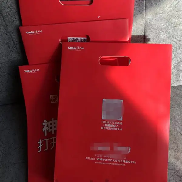 西安纸袋厂家 广告手提绳纸袋彩印UV
