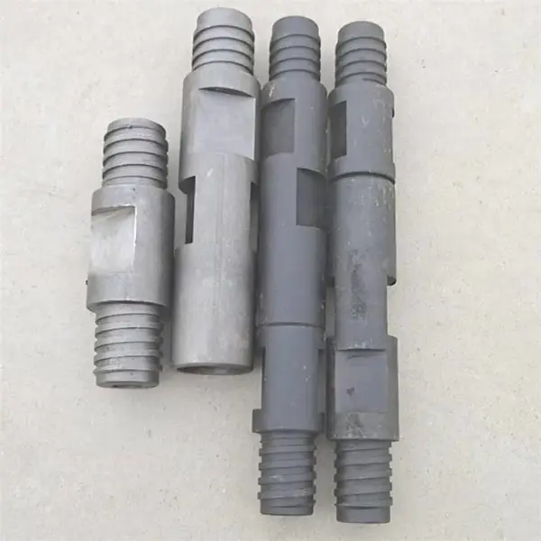 ***锚杆B22b19钻杆连接器连接套风动钻头连接器***钎杆套管接头