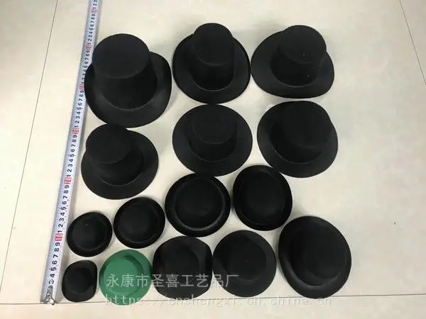 供应毛绒玩具公仔宠物迷你尺寸超小发卡涤纶毛毡无纺布帽子