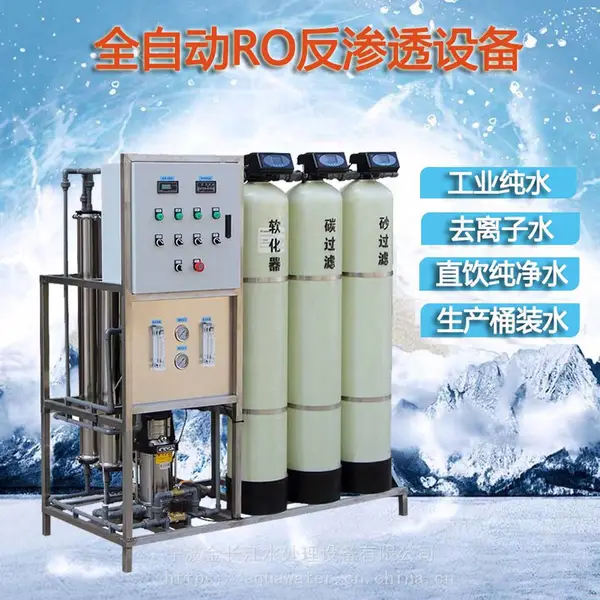 定制工业0.5吨反渗透RO去离子纯净水机净化水器水处理设备