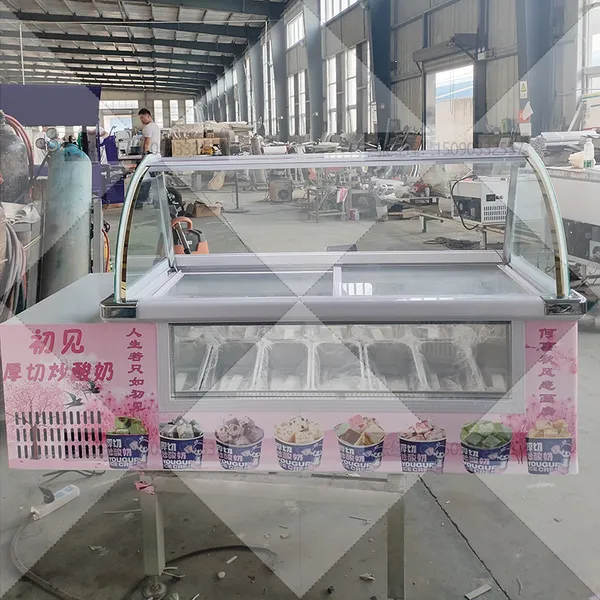 摆摊冰淇淋柜台式冷冻柜摆摊冰柜生产工厂