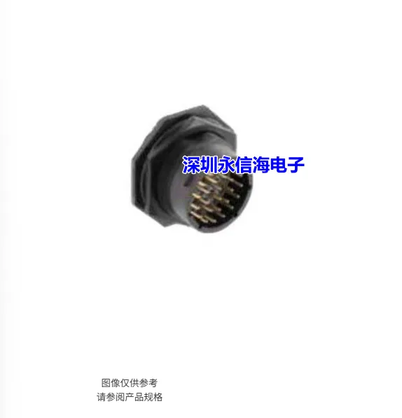 Souriau UTSX716D26P 标准环形连接器 Jam nut receptacle, without backshell, with 26 male PCB contacts, IP68/69K in un